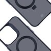 Etui 3MK Smoke Case Mag & Stand do Apple iPhone 15 Pro Czarny Typ Etui z podstawką