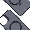 Etui 3MK Smoke Case Mag & Stand do Apple iPhone 13/14 Czarny Dominujący kolor Czarny