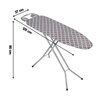 Deska do prasowania VELKEA L10 H028-06PB 120 x 37 cm Stalowy Wykonanie blatu Siatka metalowa