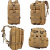 Plecak EXTRALINK Military MIL-667 Brązowy Materiał Poliester 600D z powłoką PVC