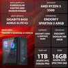Komputer MAD DOG ENDORFY300ARGB-A10DR16 R5-5500 16GB RAM 1TB SSD Radeon RX6600 Procesor AMD Ryzen 5 5500
