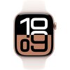 Apple Watch 10 GPS 46mm koperta z aluminium (różowe złoto) + pasek sportowy rozmiar S/M (łagodny róż) Komunikacja Bluetooth