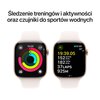 Apple Watch 10 GPS 46mm koperta z aluminium (różowe złoto) + pasek sportowy rozmiar M/L (łagodny róż) Komunikacja WiFi