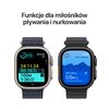 Apple Watch Ultra 2 GPS + Cellular 49mm koperta tytanowa (czarny) + bransoleta mediolańska z tytanu rozmiar L (czarny) Komunikacja WiFi