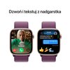 Apple Watch 10 GPS 46mm koperta z aluminium (różowe złoto) + opaska sportowa (dojrzała śliwka) Wykonanie paska Materiałowy