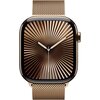 Apple Watch 10 GPS + Cellular 46mm koperta z tytanu (złoty) + bransoleta mediolańska rozmiar S/M (złoty) Komunikacja 4G (LTE) eSIM