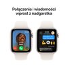Apple Watch SE 2gen GPS 40mm koperta z aluminium (księżycowa poświata) + pasek sportowy rozmiar S/M (księżycowa poświata) 2024 Komunikacja WiFi