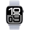 Apple Watch 10 GPS + Cellular 42mm koperta z aluminium (srebrny) + opaska sportowa (błękitny obłok) Komunikacja 4G (LTE) eSIM