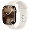 Apple Watch 10 GPS + Cellular 42mm koperta z tytanu (złoty) + pasek sportowy rozmiar S/M (księżycowa poświata)