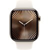 Apple Watch 10 GPS + Cellular 42mm koperta z tytanu (złoty) + pasek sportowy rozmiar S/M (księżycowa poświata) Komunikacja 4G (LTE) eSIM