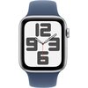 Apple Watch SE 2gen GPS + Cellular 40mm koperta z aluminium (srebrny) + pasek sportowy rozmiar M/L (denim) 2024 Komunikacja 4G (LTE) eSIM