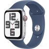 Apple Watch SE 2gen GPS + Cellular 44mm koperta z aluminium (srebrny) + pasek sportowy rozmiar M/L (denim) 2024