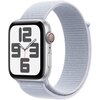 Apple Watch SE 2gen GPS + Cellular 44mm koperta z aluminium (srebrny) + opaska sportowa (błękitny obłok) 2024