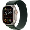 Pasek do Apple Watch (44/45/46/49mm) M Ciemnozielony (Tytan naturalny)