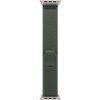 Pasek do Apple Watch (42/44/45/49mm) M/L Zielony (Tytan naturalny) Materiał Elastan