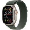 Pasek do Apple Watch (42/44/45/49mm) M/L Zielony (Tytan naturalny)