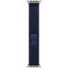 Pasek do Apple Watch (44/45/46/49mm) M/L Niebieski (Tytan naturalny) Materiał Elastan
