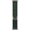 Pasek do Apple Watch (44/45/46/49mm) S Ciemnozielony (Tytan naturalny) Materiał Elastan