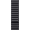 Pasek karbowany magnetyczny do Apple Watch (44/45/46/49mm) S/M Czarny Materiał Poliester