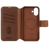 Etui DECODED Leather Detachable Wallet MagSafe do Apple iPhone 16 Brązowy Dominujący kolor Brązowy