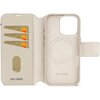Etui DECODED Leather Detachable Wallet MagSafe do Apple iPhone 16 Pro Beżowy Dominujący kolor Beżowy