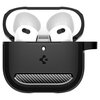 Etui na słuchawki SPIGEN Rugged Armor do Apple Airpods 4 Czarny Możliwość ładowania Nie