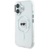 Etui KARL LAGERFELD IML Metal Karl Head MagSafe do Apple iPhone 16 Plus Biały Seria telefonu iPhone