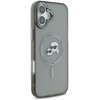 Etui KARL LAGERFELD IML Metal Karl&Choupette Head MagSafe do Apple iPhone 16 Czarny Kompatybilność Apple iPhone 16