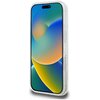 Przedstawione jest etui na telefon z przezroczystymi bokami, które ukazuje kolorowy ekran urządzenia. Etui jest przeznaczone dla modelu Apple iPhone 16 Pro Max i posiada funkcję MagSafe.