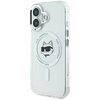 Etui KARL LAGERFELD IML Metal Choupette Head MagSafe do Apple iPhone 16 Biały Seria telefonu iPhone