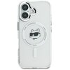Etui KARL LAGERFELD IML Metal Choupette Head MagSafe do Apple iPhone 16 Biały Model telefonu iPhone 16
