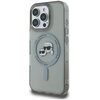 Etui KARL LAGERFELD IML Metal Karl&Choupette Head MagSafe do Apple iPhone 16 Pro Czarny Seria telefonu iPhone