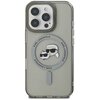 Etui KARL LAGERFELD IML Metal Karl&Choupette Head MagSafe do Apple iPhone 16 Pro Czarny Model telefonu iPhone 16 Pro