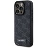 Etui KARL LAGERFELD Leather Monogram Metal Logo MagSafe do Apple iPhone 15 Pro Czarny Seria telefonu iPhone