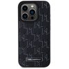 Etui KARL LAGERFELD Leather Monogram Metal Logo MagSafe do Apple iPhone 15 Pro Czarny Model telefonu iPhone 15 Pro