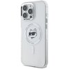 Etui KARL LAGERFELD IML Metal Choupette Head MagSafe do Apple iPhone 16 Pro Max Biały Seria telefonu iPhone