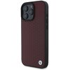 Etui BMW Sign Leather Diamond Metal Logo MagSafe do Apple iPhone 16 Pro Max Czerwony Seria telefonu iPhone