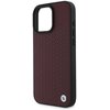 Etui BMW Sign Leather Diamond Metal Logo MagSafe do Apple iPhone 16 Pro Max Czerwony Typ Etui nakładka