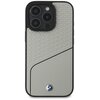 Etui BMW Sign Leather Textured and Line MagSafe do Apple iPhone 16 Pro Szary Model telefonu iPhone 16 Pro