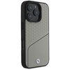 Etui BMW Sign Leather Textured and Line MagSafe do Apple iPhone 16 Pro Szary Kompatybilność Apple iPhone 16 Pro