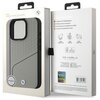 Etui BMW Sign Leather Textured and Line MagSafe do Apple iPhone 16 Pro Szary Marka telefonu Apple