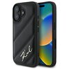 Etui KARL LAGERFELD Quilted Signature do Apple iPhone 16 Plus Czarny