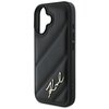 Etui KARL LAGERFELD Quilted Signature do Apple iPhone 16 Plus Czarny Typ Etui nakładka