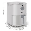 Air Fryer Frytkownica beztłuszczowa TEFAL EY130A10 Easy Fry Essential Fryer Biały Pojemność misy [l] 3.5