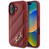 Etui KARL LAGERFELD Quilted Signature do Apple iPhone 16 Czerwony