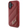 Etui KARL LAGERFELD Quilted Signature do Apple iPhone 16 Czerwony Seria telefonu iPhone
