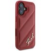 Etui KARL LAGERFELD Quilted Signature do Apple iPhone 16 Czerwony Kompatybilność Apple iPhone 16