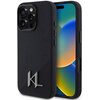 Etui KARL LAGERFELD Silicone Shadow Metal Initial Magsafe do Apple iPhone 16 Pro Czarny