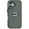 Etui KARL LAGERFELD IML Metal Choupette Head MagSafe do Apple iPhone 16 Czarny Model telefonu iPhone 16