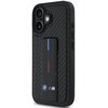Etui BMW M Grip Stand Smooth and Carbon do Apple iPhone 16 Czarny Seria telefonu iPhone